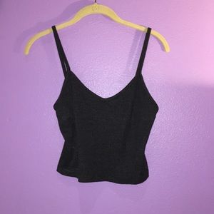 Ribbed croppped cami